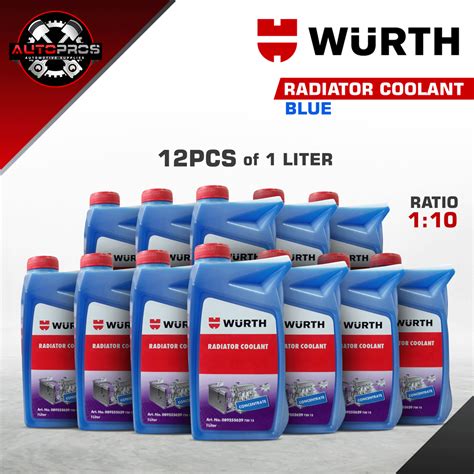 Wurth Super Concentrated Radiator Coolant Blue Liter Antifreeze