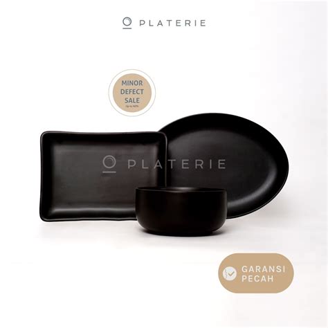 Jual DEFECT SALEBY Platerie Piring Mangkok Keramik Rectangular Oval