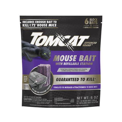 Tomcat Advanced Brand Mouse Bait with Refillable Station