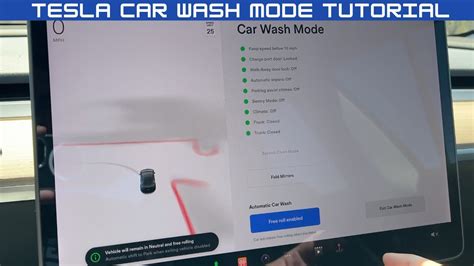 Tesla Car Wash Mode Tutorial YouTube