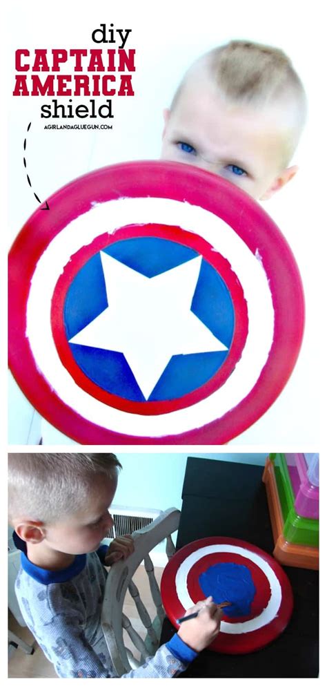 captain america shield... - A girl and a glue gun