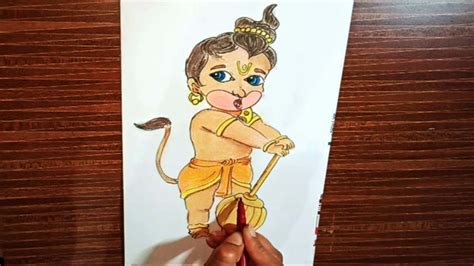 Baal Hanuman Drawing Lord Hanumanji Drawing How To Draw Cute Bal