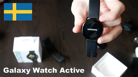 Samsung Galaxy Watch Active Unboxing Svenska Youtube