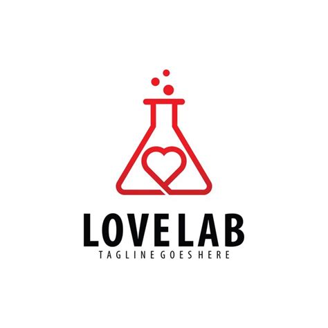 Premium Vector Love Lab Logo Design Template