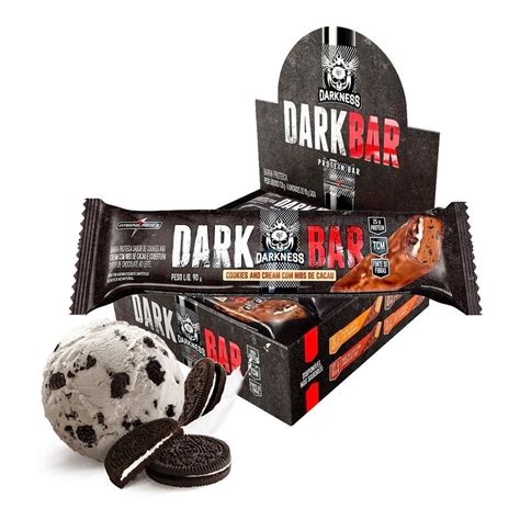 Dark Whey Bar Caixa C 8un Cookies And Cream Darkness Integralmedica