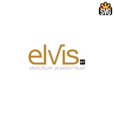 Elvis Logo SVG Digital Download, Elvis Logo SVG Vector Download File ...