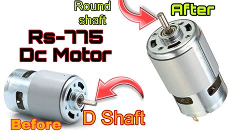 775 D Shaft Motor Ke Shaft Ko Round Kayse Kare 12v 775 Dc Motor