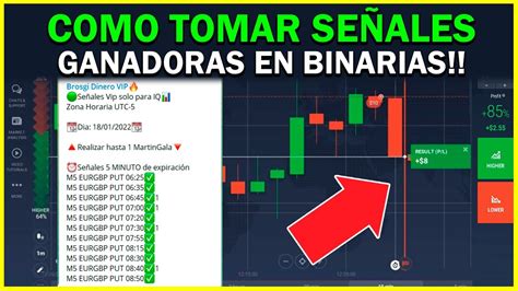 COMO METER OPERACIONES DE SEÑALES EN OPCIONES BINARIAS IQ OPTION