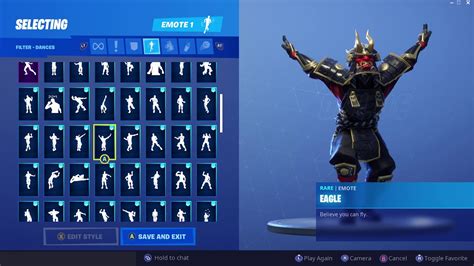 Shogun Skin Showcase With All Fortnite Dances And Emotes Youtube