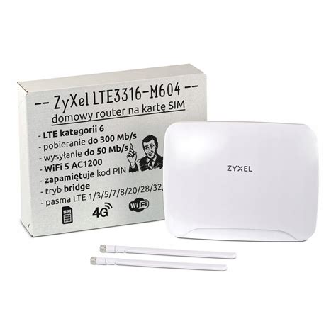 Zyxel Lte Router Na Sim Wifi G Lte Do Mb X Agregacja Pasm