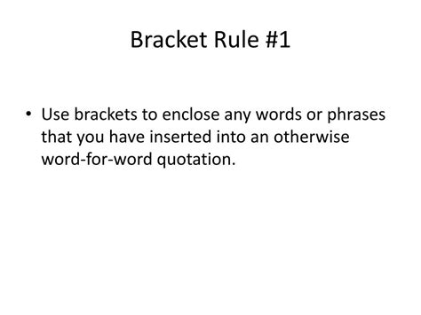 parentheses brackets powerpoint