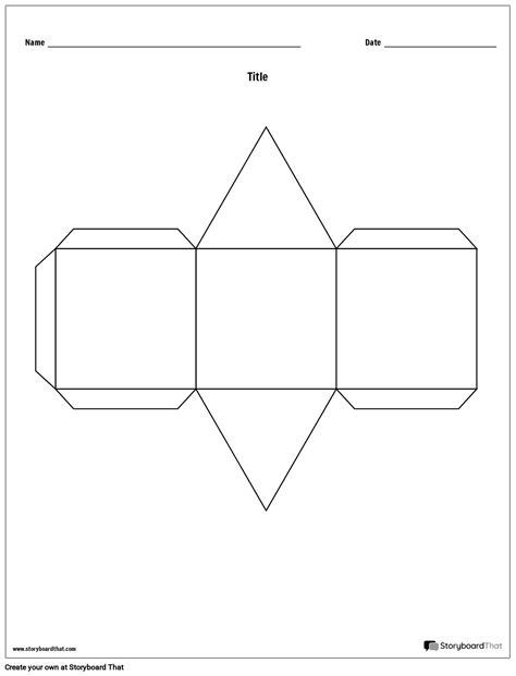 Modèle De Cube Dhistoire à Prisme Triangulaire