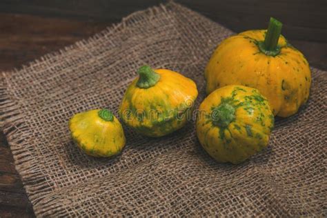 Yellow Spotted Pattypan Squash Stock Photo Image Of Patissons