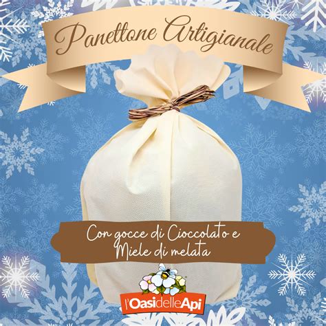 Panettone Artigianale Lievitazione Naturale Con Gocce Di Cioccolato E