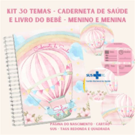 CAPAS DE CADERNETA DE SAÚDE E LIVROS DO BEBÊ ARTFESTDIGITAL Hotmart