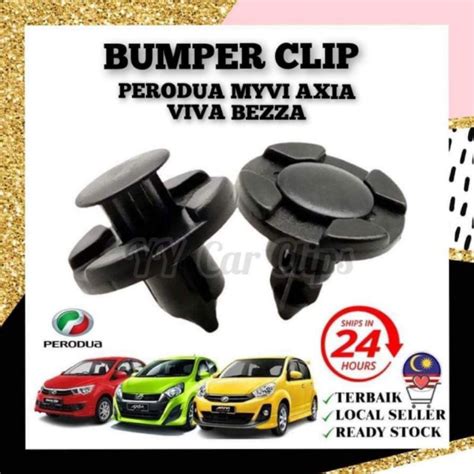 Pcs Perodua Myvi Viva Axia Bezza Alza Fender Bumper Clips Murah