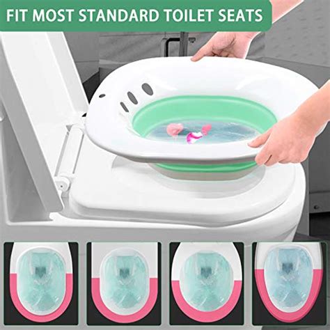 Sitz Bath For Toilet Seat Sitz Bath For Hemorrhoids And Postpartum Care Foldable Postpartum