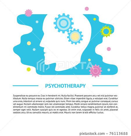 Psychology concept banner template in flat style. - Stock Illustration ...