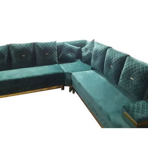 Leather Seater L Shape Sofa Set With Lounger At Rs Set In