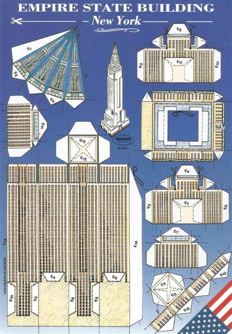 Empire State Building Gebouwen Torens Papier