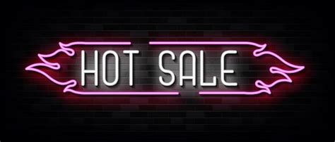 Premium Vector Hot Sale Neon Signs Vector Design Template Neon Style