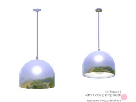 The Sims Resource Retro Ceiling Lamp Mesh