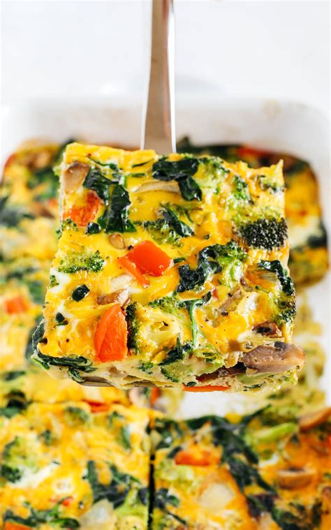 Veggie Egg Casserole 1 Eat Yourself Skinny