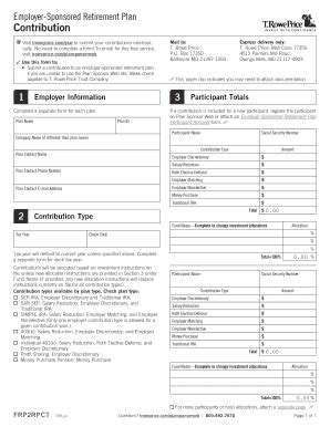 Fillable Online Employer Sponsored Retirement Plan Fax Email Print