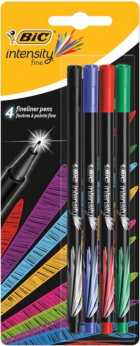 Bic Intensity Stylos Feutres Pointe Fine Mm Couleurs Assorties