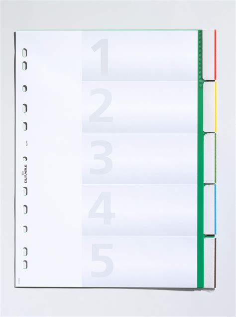 Tabbladen A Delig Gelaste Tabs En Voorblad Durable
