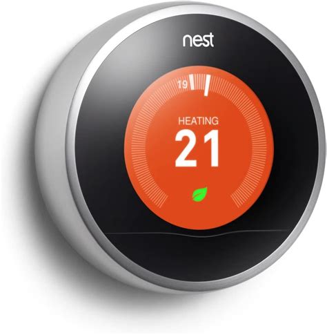 Google Nest Smart Learning Thermostat Stainless T200377 3nd Gen