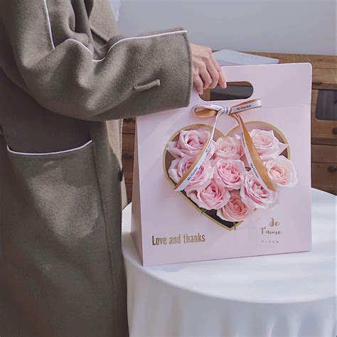 Kraft Paper Bags With Handle For Flowers Fantak Packaging