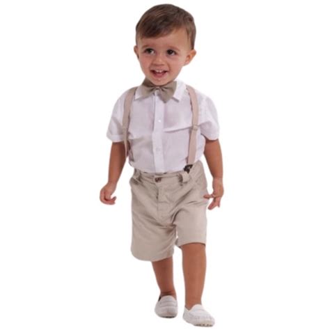 Roupa De Batizado Infantil Conjunto Pajem Menino Festa Batismo