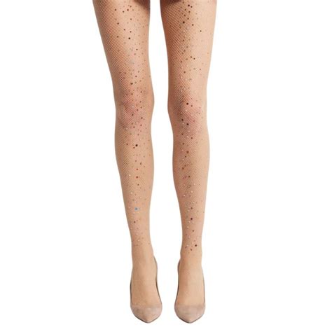 Glitterati Fishnet Tights Nude High Heel Jungle By Kathryn Eisman Wolf Badger