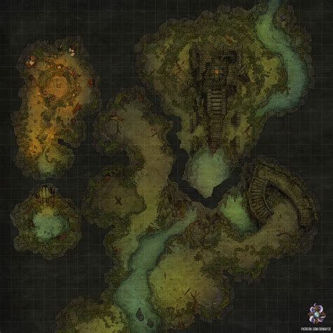 Cavern Temple Battle Map By Hassly On Deviantart