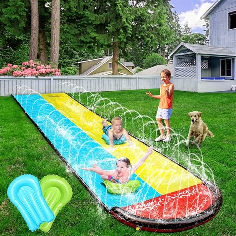 Amazon Keedi Ft Slip And Slide Lawn Water Slides With Boogie