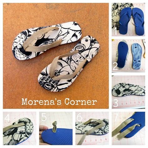 Transform Dollar Store Flip Flops With Fabric And Mod Podge Flip Flop