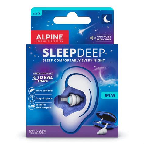 Tampões de silicone para dormir Alpine Sleepdeep 27dB