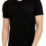 Cotton Round Neck Plain Black T Shirt Without Any Print