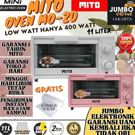 Jual Oven Listrik Mini Mito Mo 20 Mo20 11 Liter Low Watt Electric