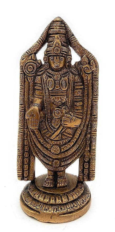 Buy South Indian Arts Brass Venkateswara Idol Lord Thirupathi Statue