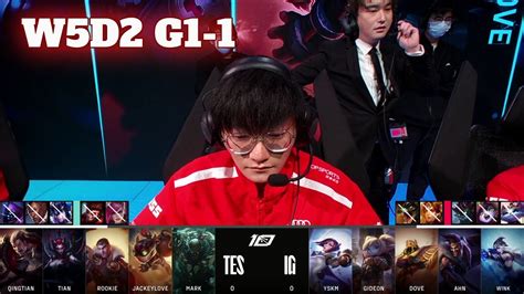 TES Vs IG Game 1 Week 5 Day 2 LPL Spring 2023 Top Esports Vs