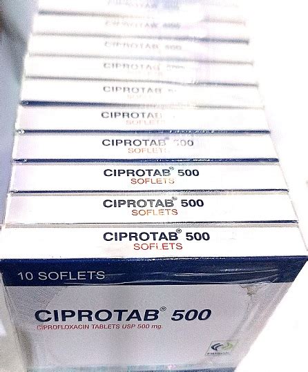 CIPROTAB 500MG 1X10 FIDSON