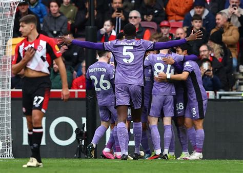 Hasil Brentford Vs Liverpool Di Liga Inggris 2023 2024 The Reds Menang