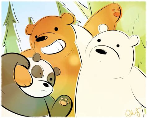 Panda Grizzly And Ice Bear We Bare Bears Wallpapers We Bare Bears