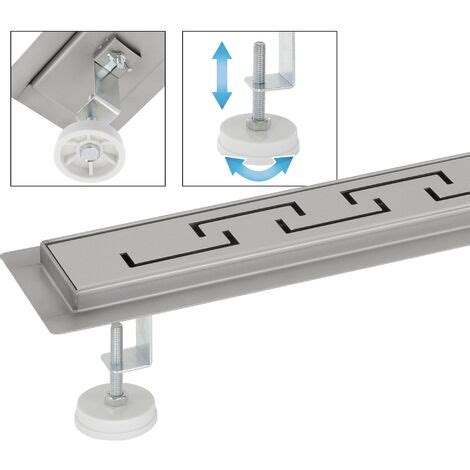 Ml Design Duschrinne Cm Geschlitzt Extra Flach Edelstahl