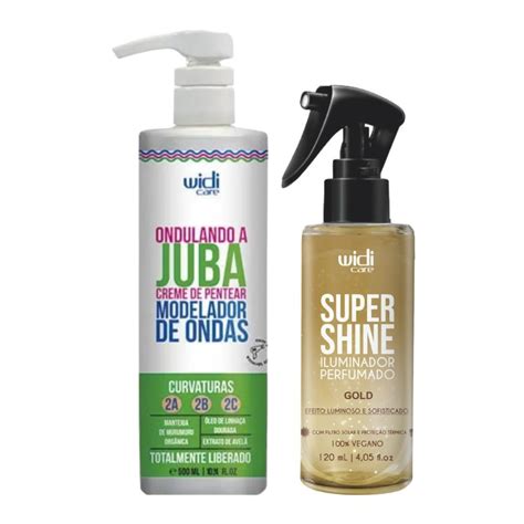 Kit Widi Care Creme De Pentear Ondulando A Juba Super Shine Gold