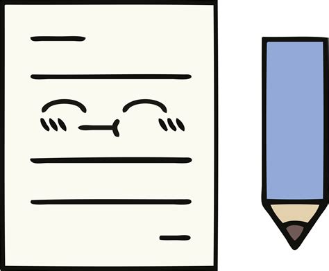 cute cartoon   test paper  png