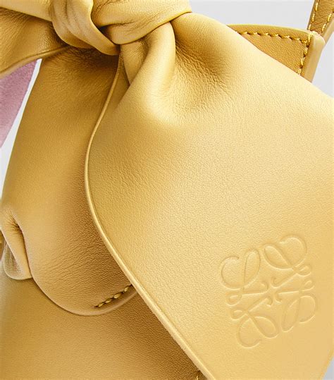 Womens Loewe Yellow Leather Bunny Cross Body Bag Harrods {countrycode}