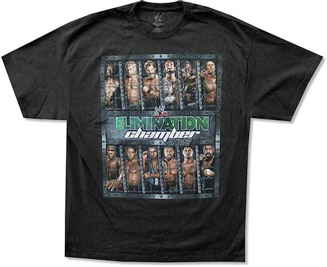 Wwe Wrestling Elimination Chamber 2012 Black T Shirt Adult 2xl Uk Clothing